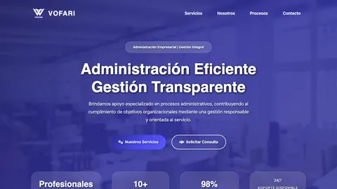 Sitio web de VOFARI